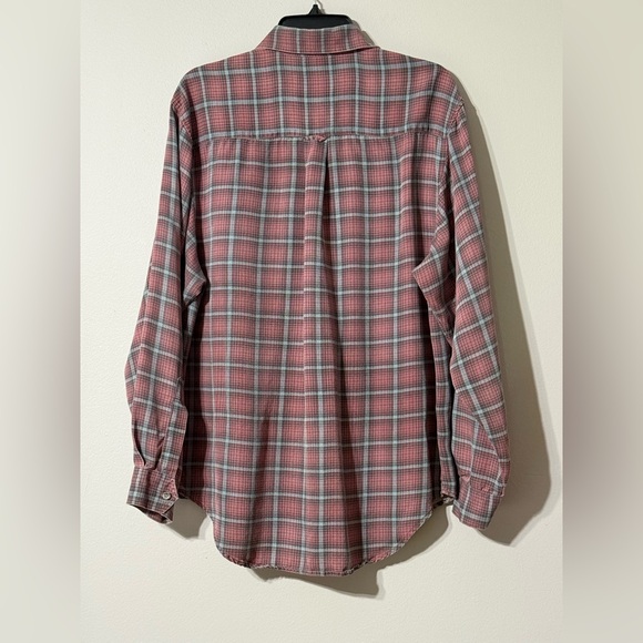 Vintage Plaid The Territory Ahead 100% Silk Button Down Shirt M Medium - Picture 4 of 8
